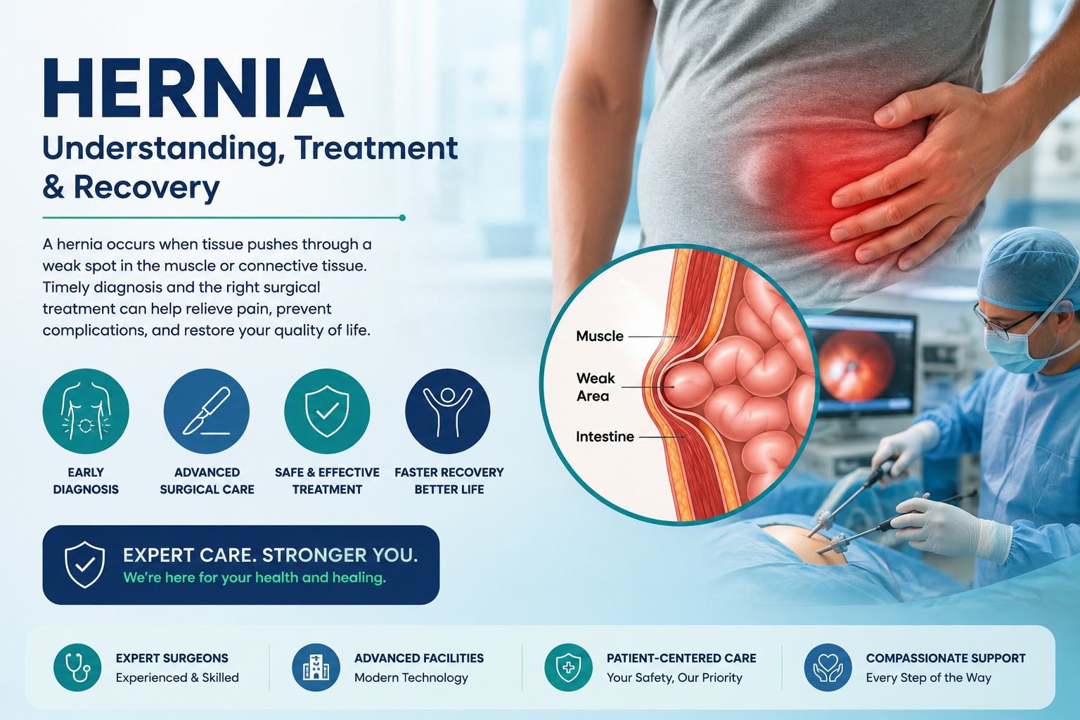 Hernia: Understanding Symptoms, Causes, Treatment, and Recovery